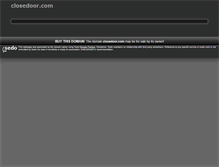 Tablet Screenshot of closedoor.com